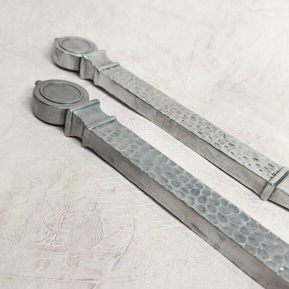 Southern Living At Home Conroy Salad Servers Set Hammered Handle - Picture 8 of 9